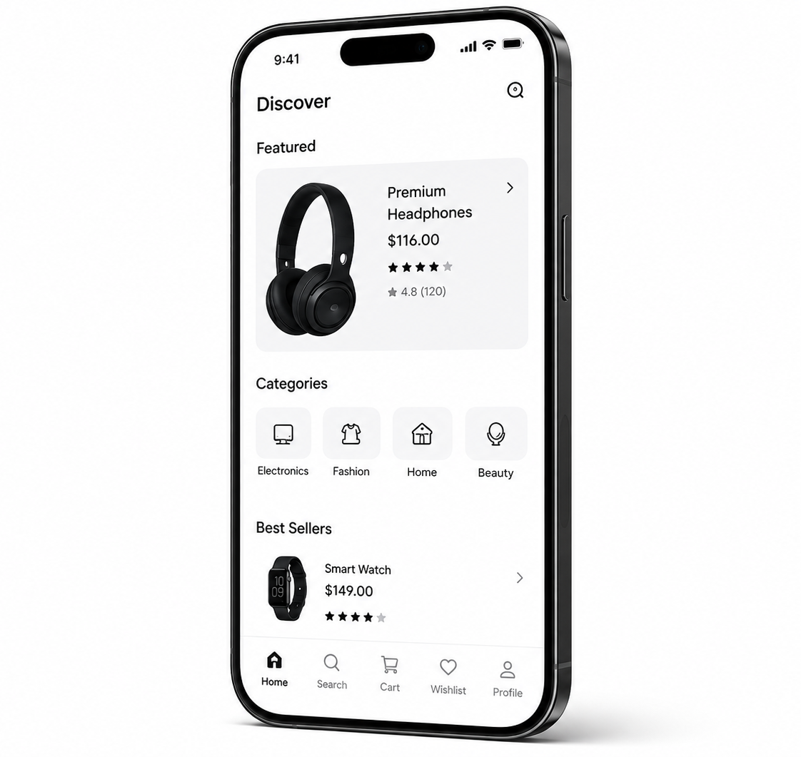 Customer app screenshot